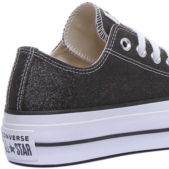 Converse Womens CTAS Lift Ox Glitter 566282C NWB - Picture 6 of 9